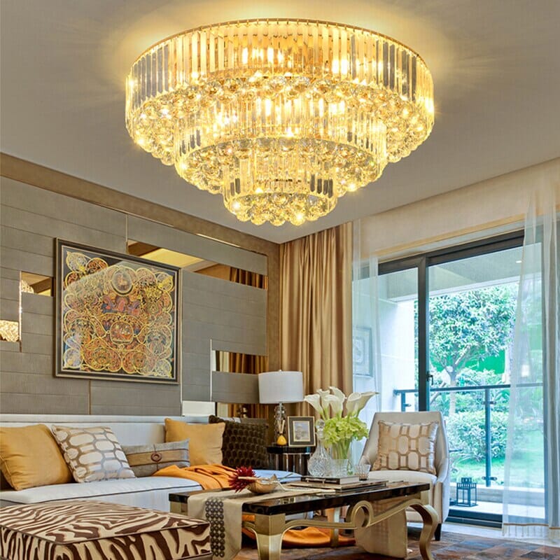 Plafonnier LED Aurora Gold style industriel vintage
