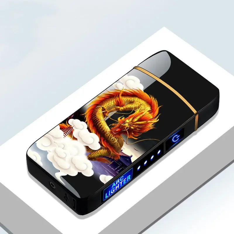 NovaArc Blue Plasma Lighter With Double Arch Flame For Daily Use