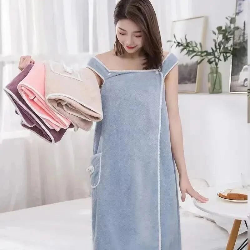 LumaWrap Portable Women's Bath Towel Quick Dry And Stylish For Beach And Gym
