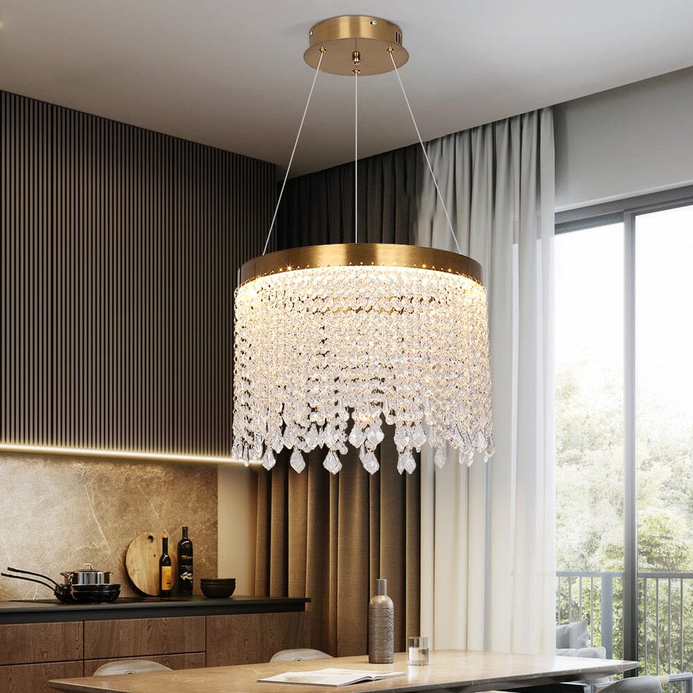 Nova Crystal-krona med dimbar LED-belysning