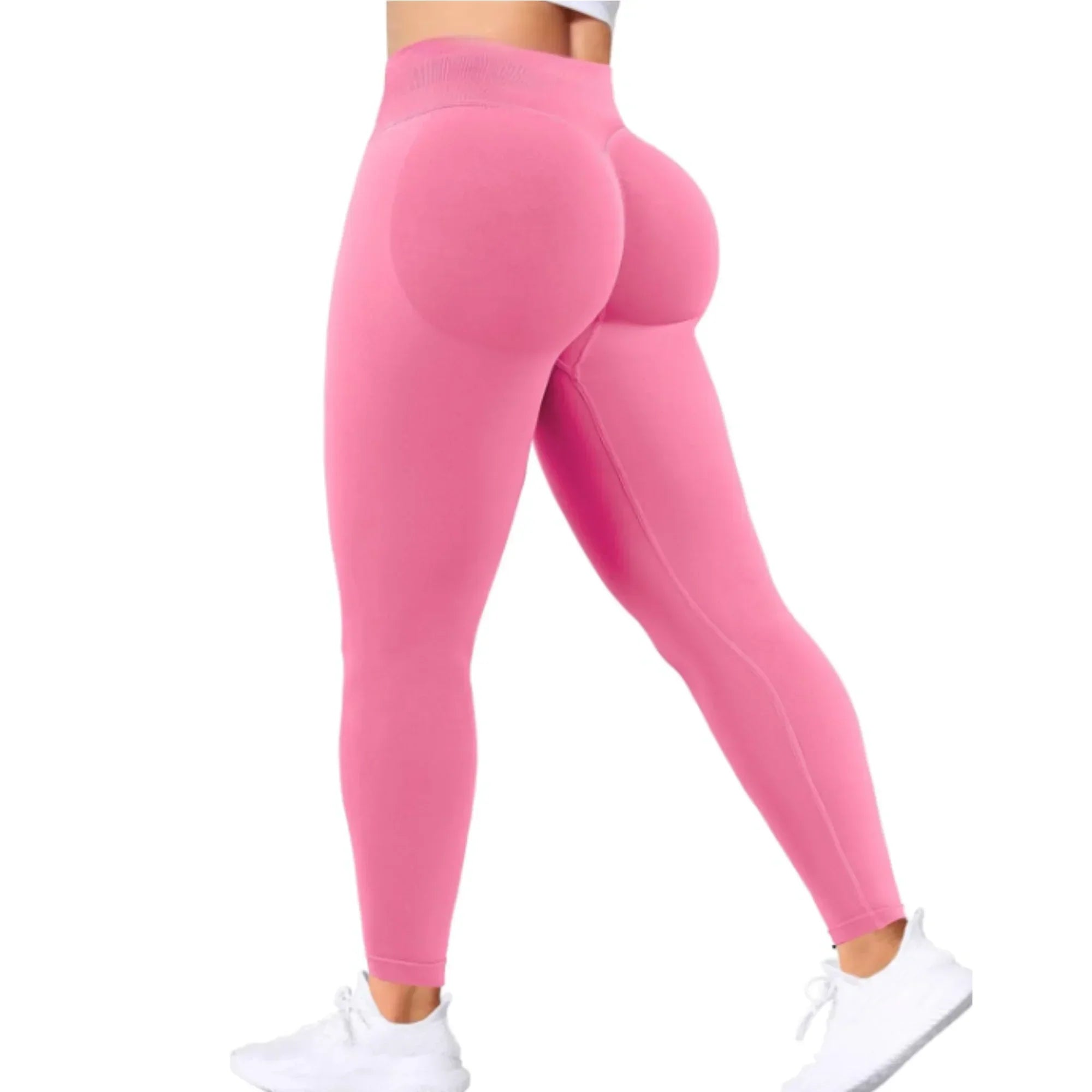 Charlotte Yoga Leggings With Elastic Waist, Nylon Spandex Ankle Length For Women