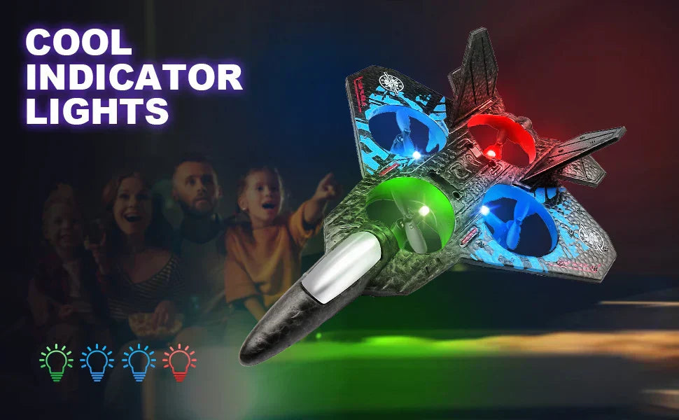 RC Combat Drone With Gravity Sensor And Quad Motors For Stable Flight
