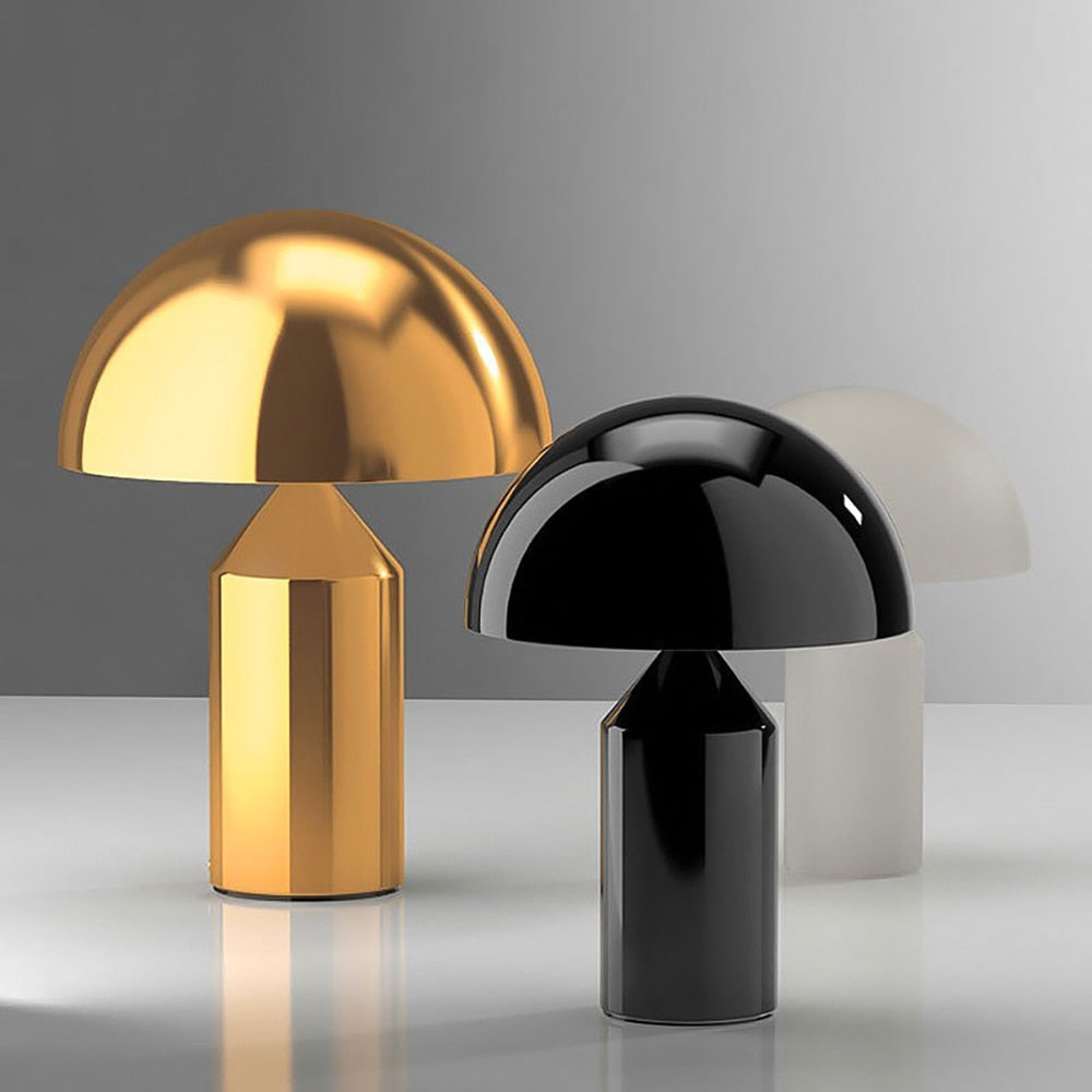 Nova Nordic Tischlampe mit dezentem Touch-Steuerung in Schwarz Weiß Gold