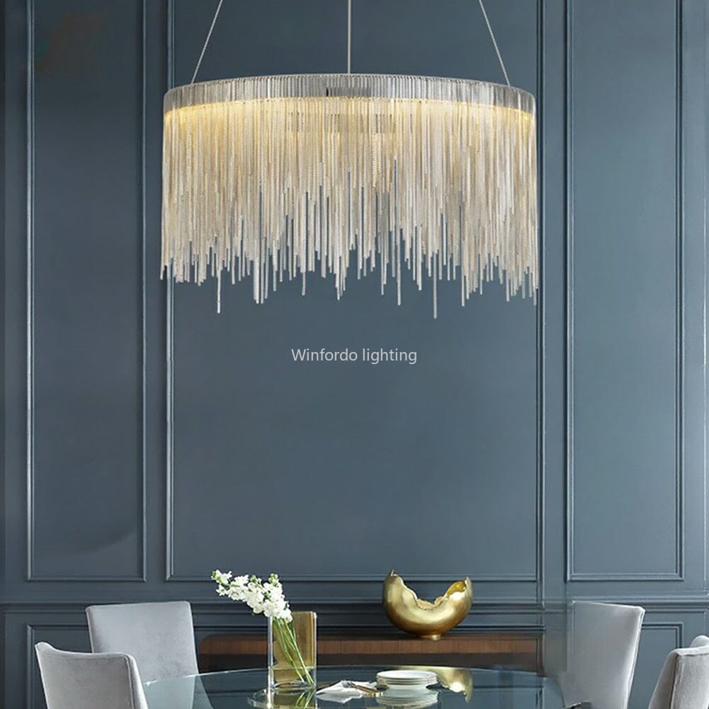 ثريا Astra Nordic LED دائرية من الكروم