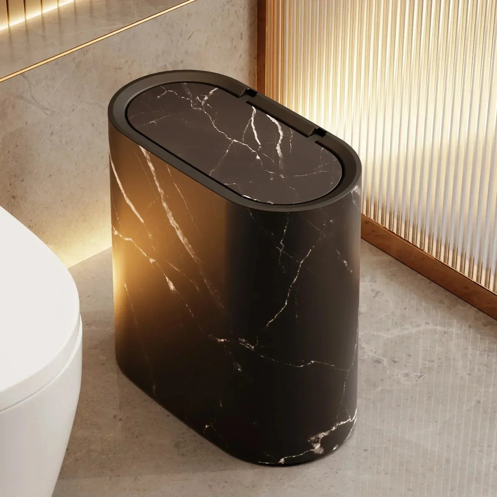 Nordic Marble Design Trash Can