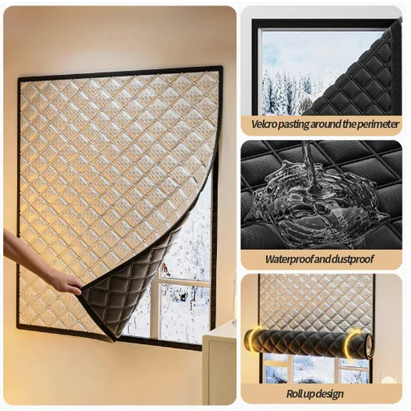 Cozycove Thermally Insulated Window Curtains for Cold and Warm Seasons