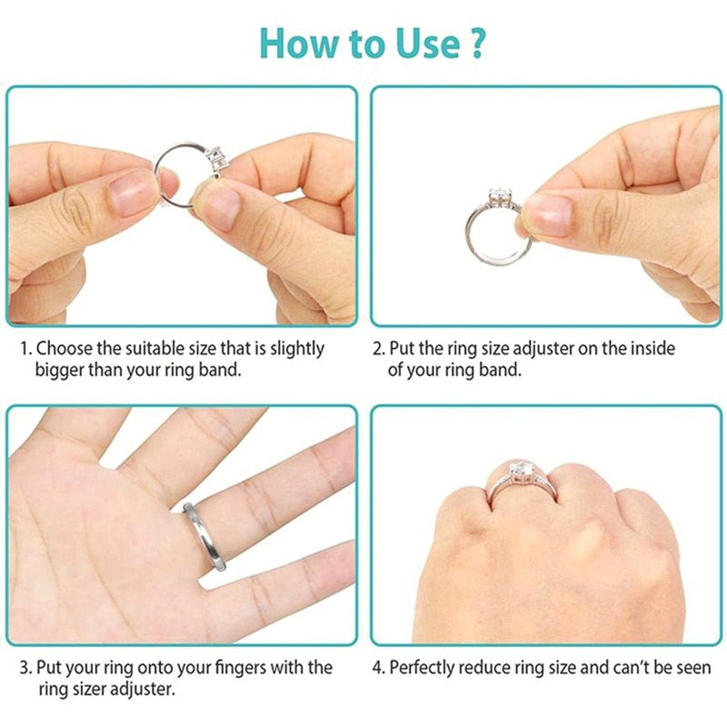 Invisible Ring Sizing Pad That Slides On To Adjust Ring Fit Subtly