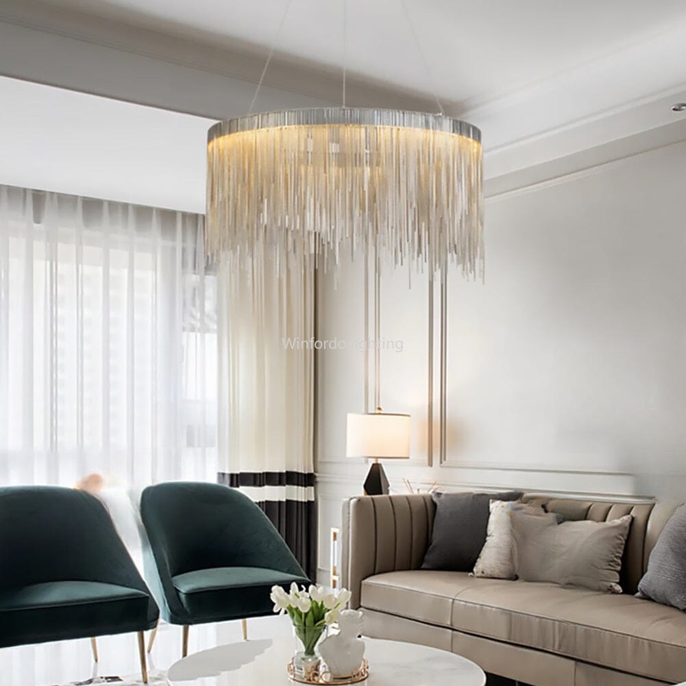 ثريا Astra Nordic LED دائرية من الكروم