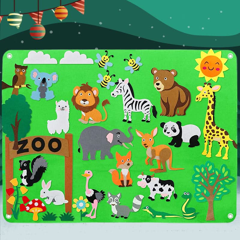 DreamFelt Playboard Juego Creativo de Fieltro para Niños para Despertar la Imaginación