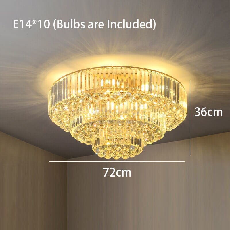 Plafonnier LED Aurora Gold style industriel vintage