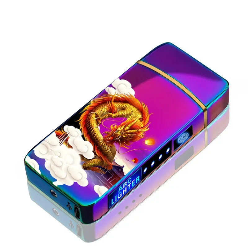 NovaArc Blue Plasma Lighter With Double Arch Flame For Daily Use