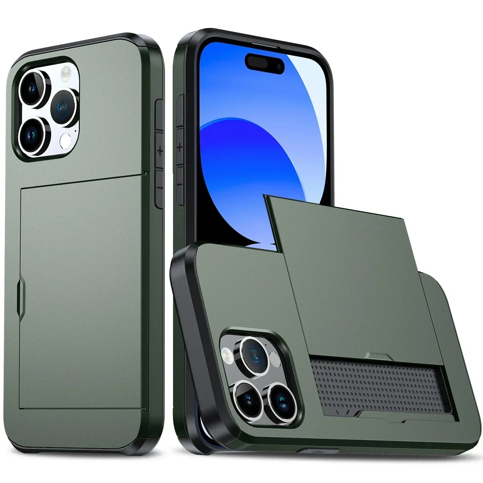 LuxShield Card Pocket Case For IPhone, Slim Profile, Card Slots, Protection And Style
