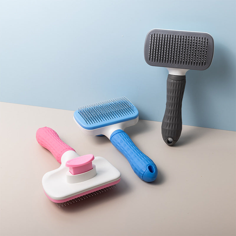 PawEase Hair Removal Massage Grooming Brush For Cats And Dogs