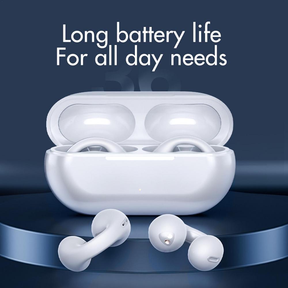 Draadloze open-ear oordopjes met botgeleidingstechnologie
