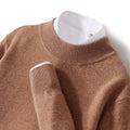 Astra Mens Pure Wool Cashmere Sweater With Half Neck Pullover