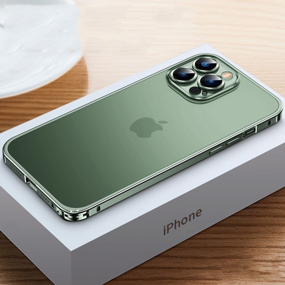 Custodia in alluminio per iPhone con struttura in alluminio