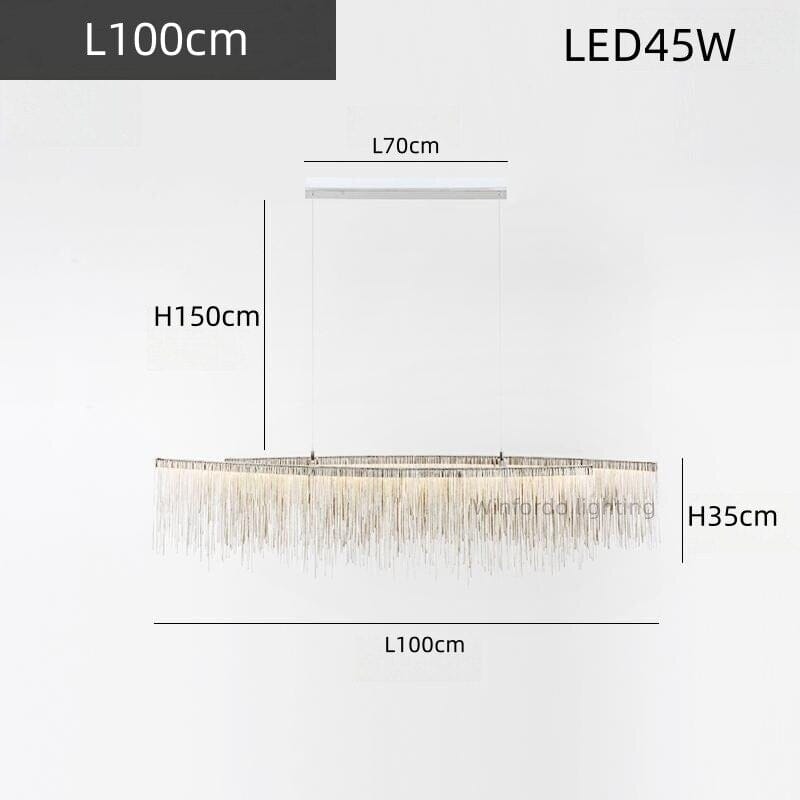 ثريا Astra Nordic LED دائرية من الكروم