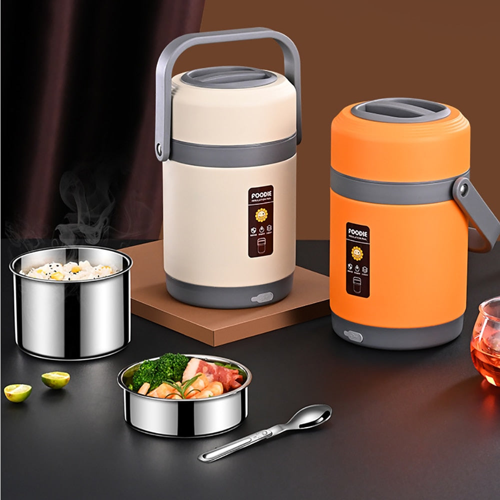 USB Heated Lunch Box | 304 Stainless Steel, Portable Food Warmer