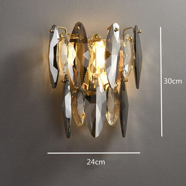 Lampadario a Foglia di Cristallo Nordico Aurelia dalla Collezione Lumen