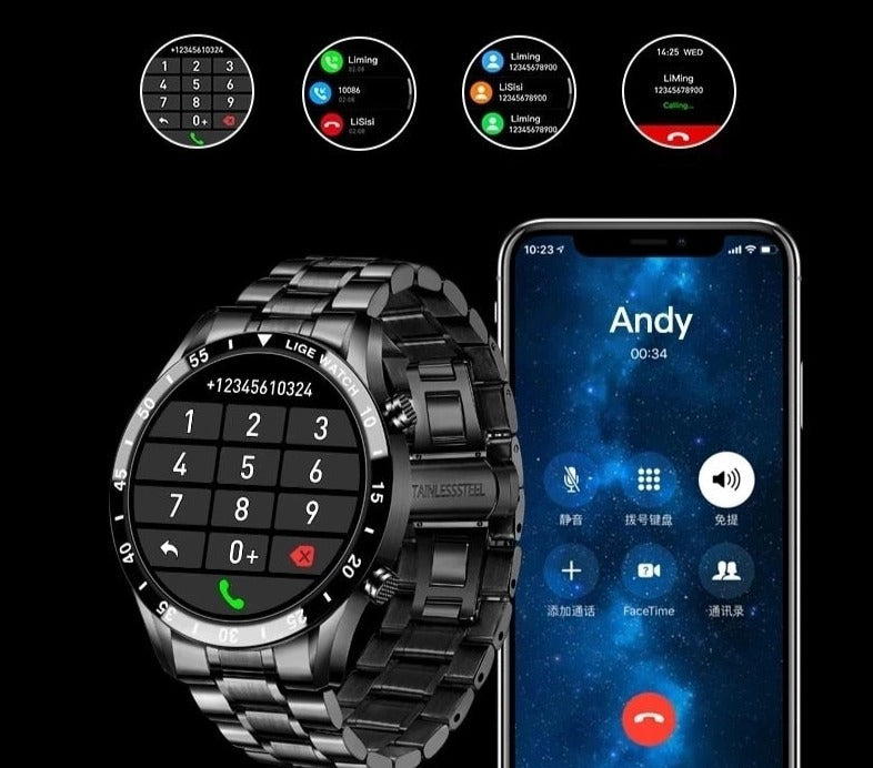 Smartwatch di lusso 4G con monitoraggio della salute e navigazione GPS per chiamate