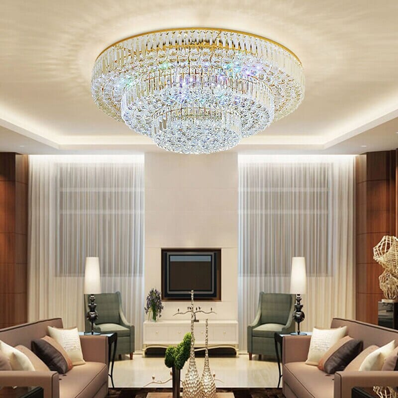 Plafonnier LED Aurora Gold style industriel vintage