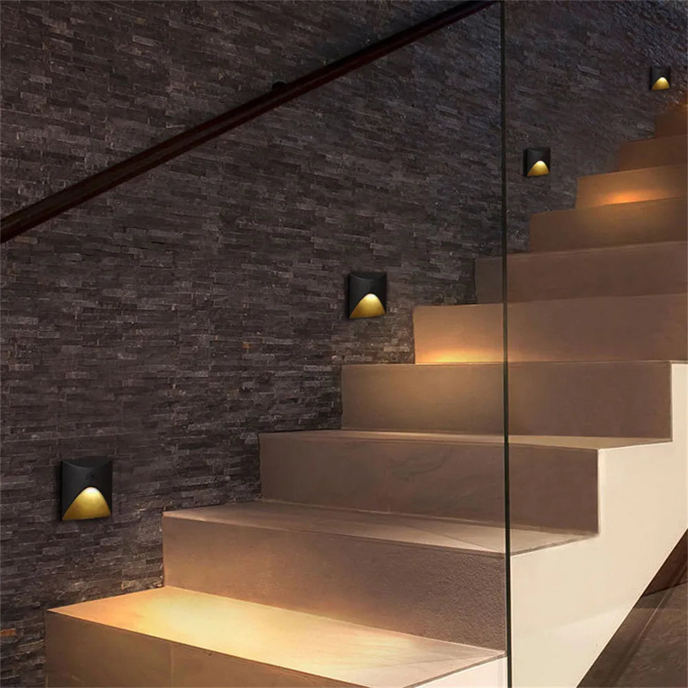 IP65 LED Recessed Outdoor Wall Light 3W Stair and Balcony Step Lamp