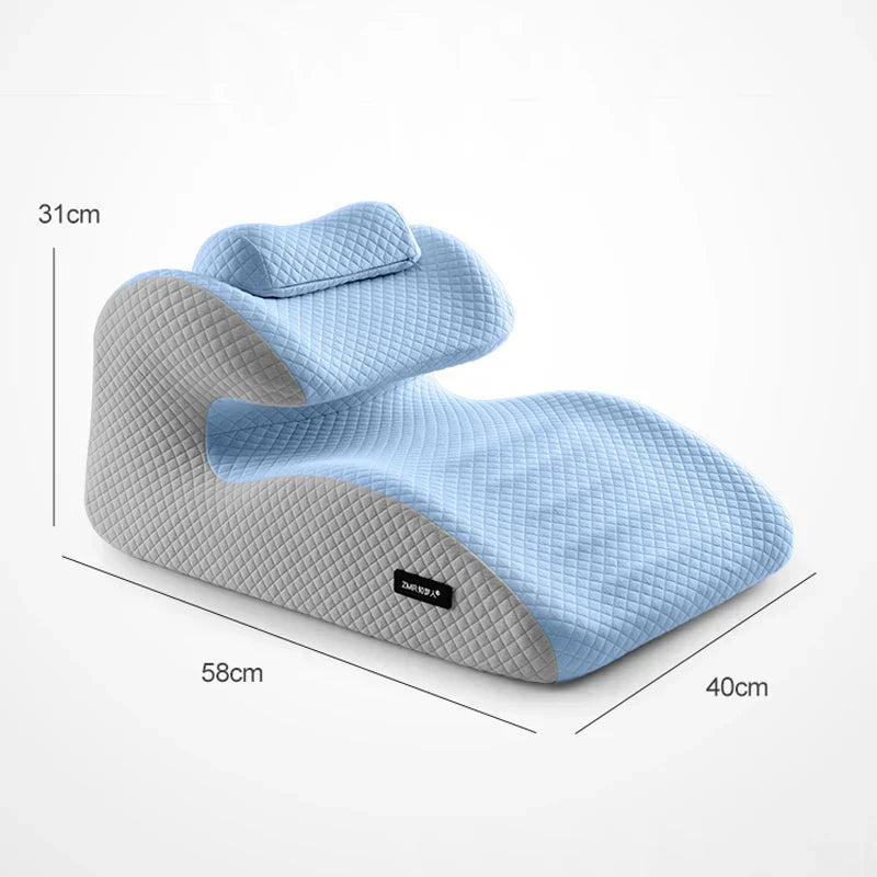 Cuscino sagomato AlignEase con memory foam per il supporto della postura e il sollievo dal russare
