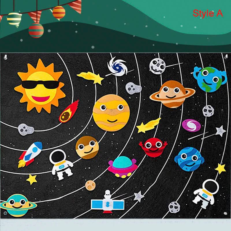 DreamFelt Playboard Juego Creativo de Fieltro para Niños para Despertar la Imaginación