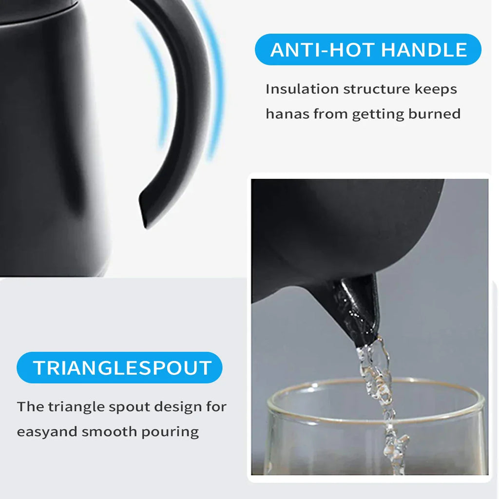 ThermoBrew Vacuum Insulated Carafe, 0.5 L, 304 Stainless, Keeps Hot 6 Hours, Cold 12 Hours