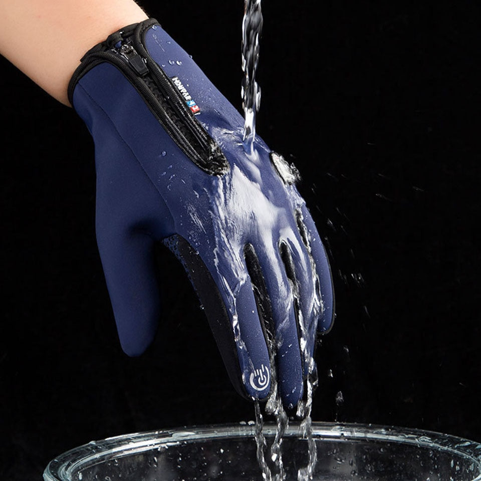 Snowproof Winter Gloves With Waterproof Thermal Lining And Touchscreen