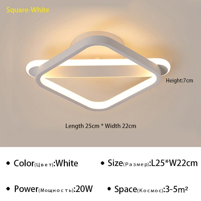 Lumora Premium Lampa Sufitowa LED ze Złotym Wykończeniem Nowoczesna Oprawa