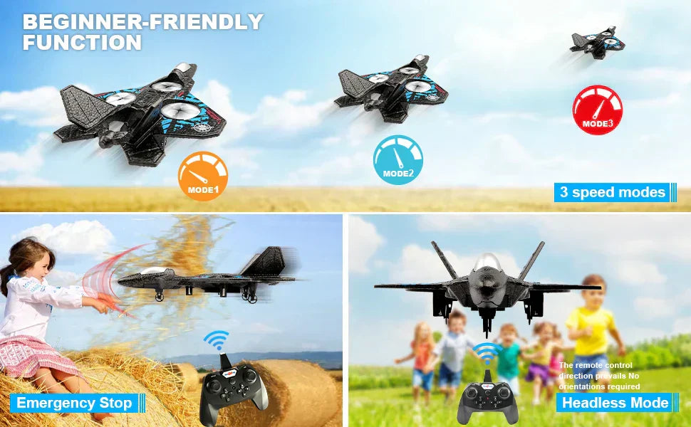 RC Combat Drone With Gravity Sensor And Quad Motors For Stable Flight