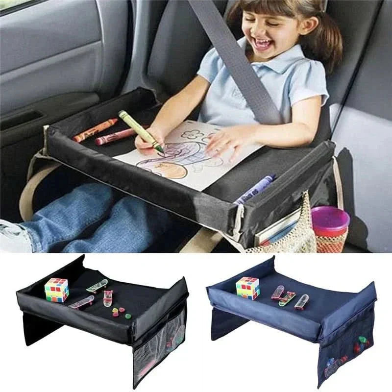 VoyageMate Kids -matkatarjotin välipaloille ja peleille, vakaa auton kumppani