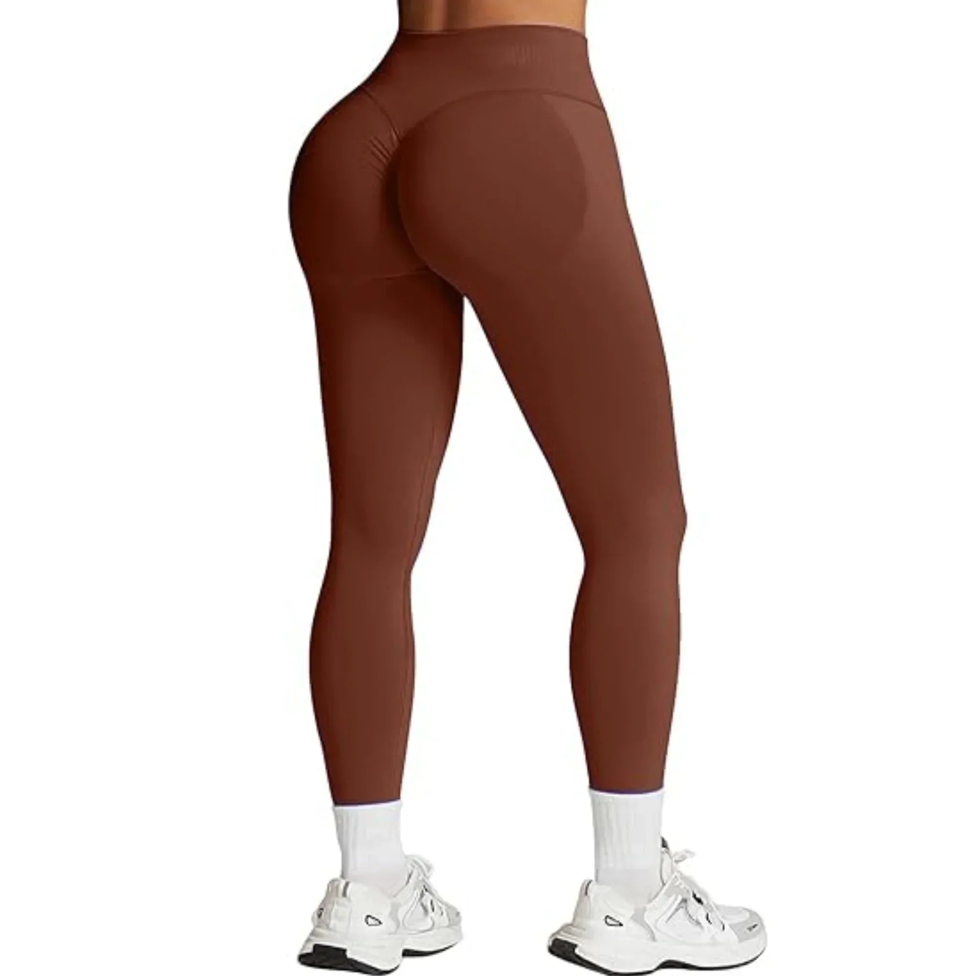 Charlotte Yoga Leggings With Elastic Waist, Nylon Spandex Ankle Length For Women