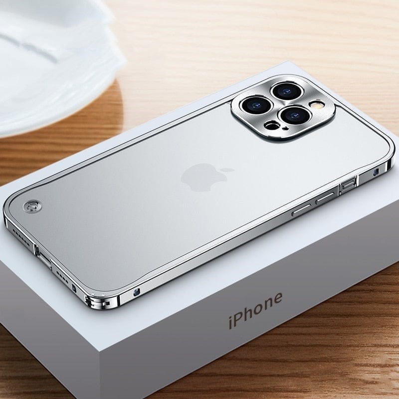 Custodia in alluminio per iPhone con struttura in alluminio