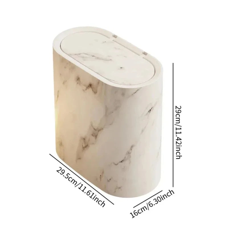 Nordic Marble Design Trash Can