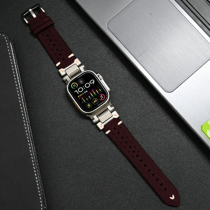 Ægte læderrem til Apple Watch, stilfuld og holdbar rem
