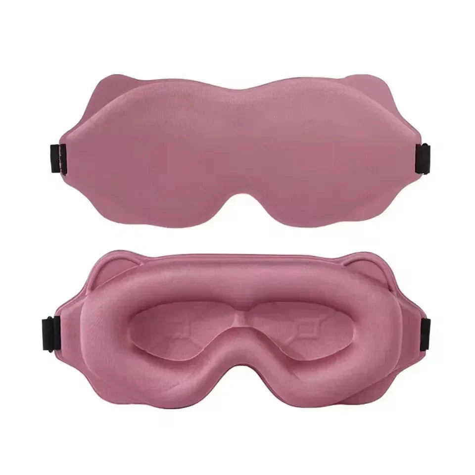 NoctiShade 6D lysblokkerende minneskum sovemaske for dyp søvn og vippeextensions