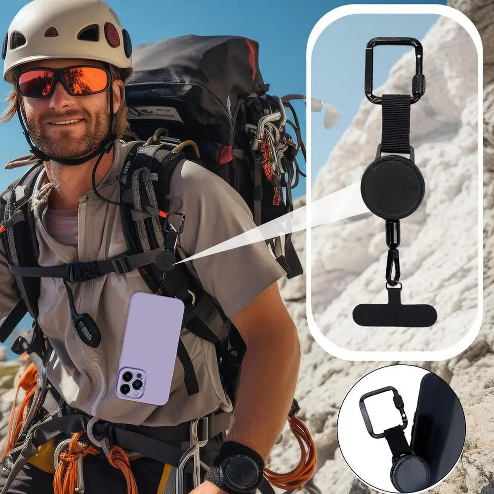Extendable Phone Mount With Theft-Deterring Belt Clip For Secure On-The-Go Access
