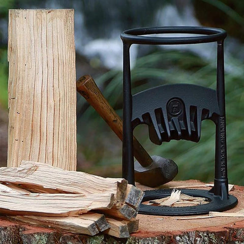 El divisor de leña TimberMate facilita la preparación de la madera para noches acogedoras