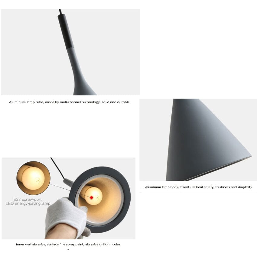 NovaFlex Pendant Light With Adjustable Cord And Color Finishes