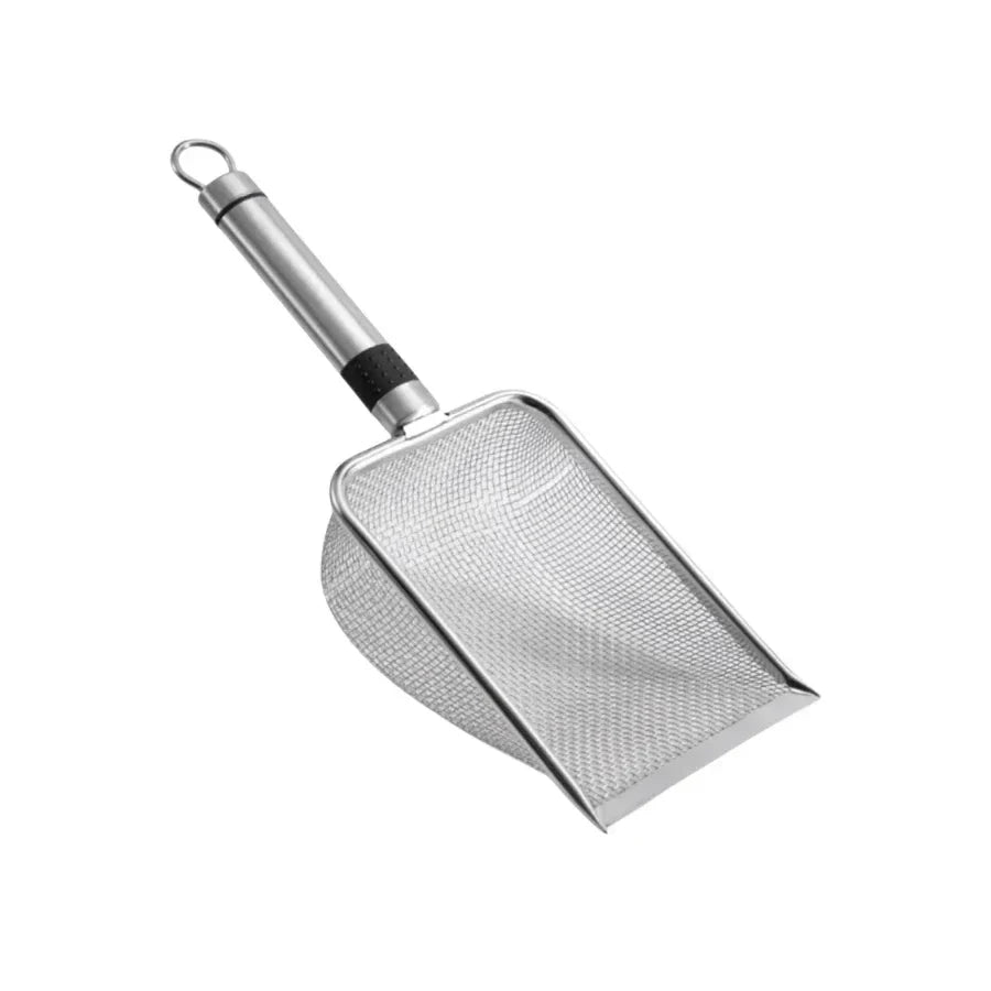 PawEase Ergonomic Litter Scoop In Stainless Steel Rust Resistant