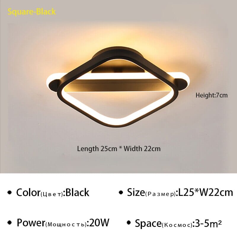 Lumora Premium Lampa Sufitowa LED ze Złotym Wykończeniem Nowoczesna Oprawa