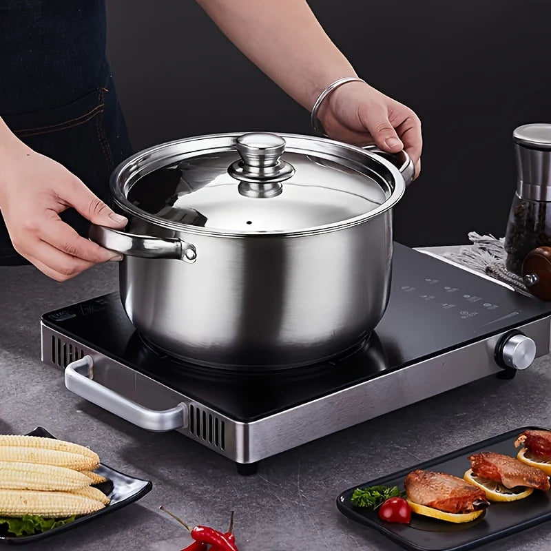 NovaChef Stainless Steel Cookware, 4-Piece Set For Everyday Use
