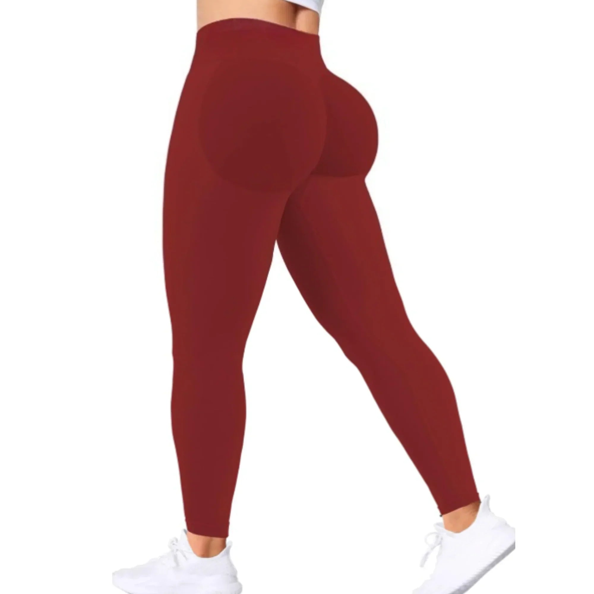 Charlotte Yoga Leggings With Elastic Waist, Nylon Spandex Ankle Length For Women