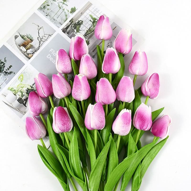 Elegantní realistické aranžmá tulipánů pro domácí a eventovou dekoraci