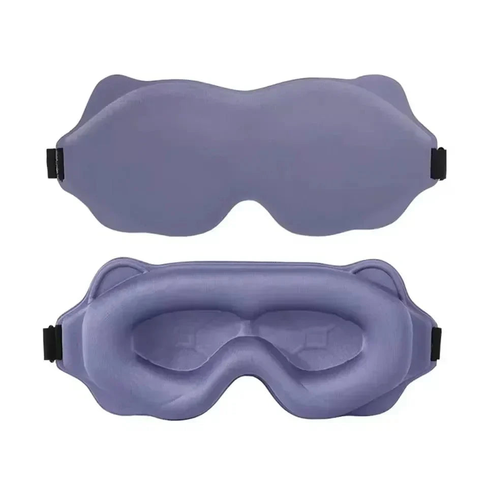 NoctiShade 6D lysblokkerende minneskum sovemaske for dyp søvn og vippeextensions