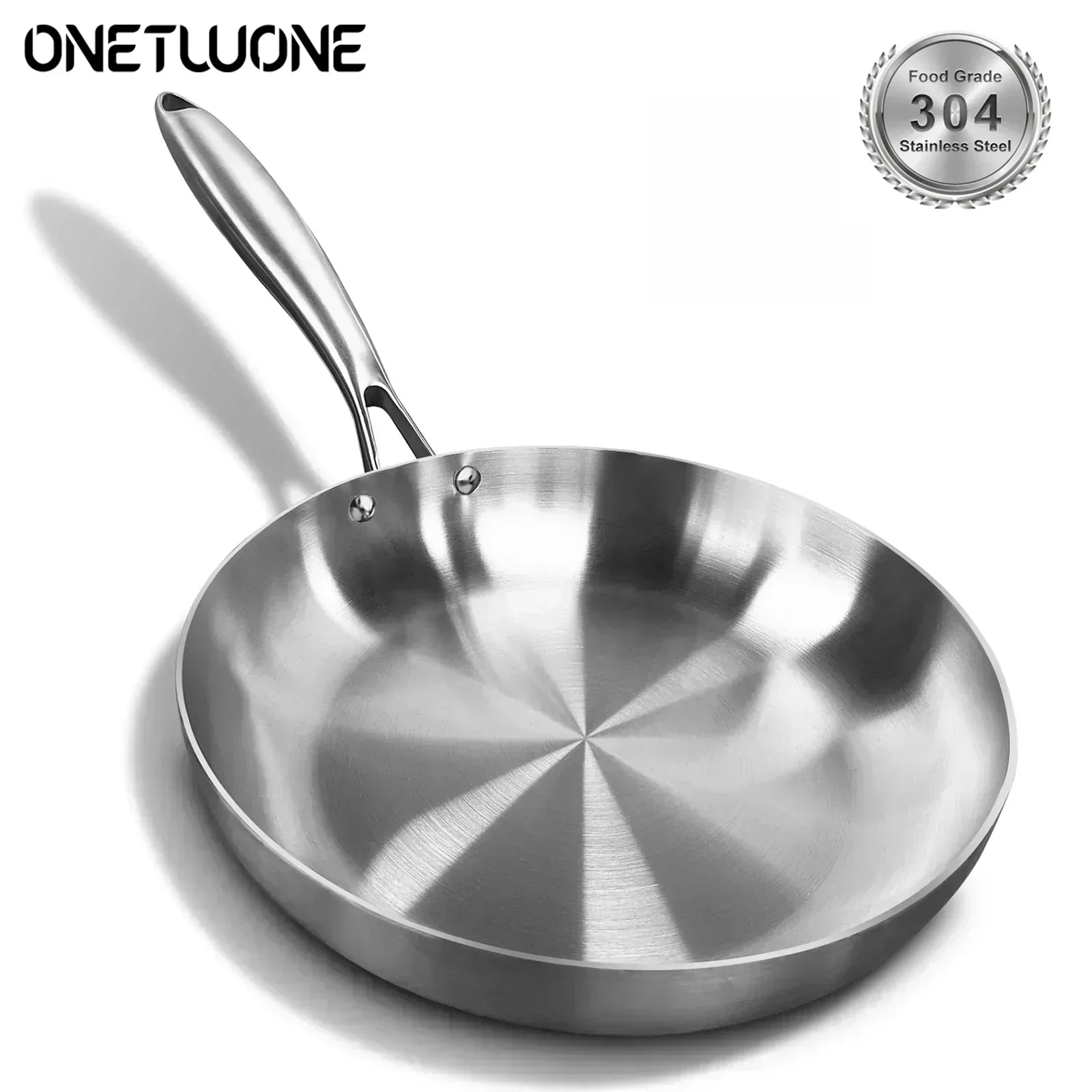 Astraea Stir-Fry Pan With Nonstick Surface Induction-Ready 304 Stainless Steel