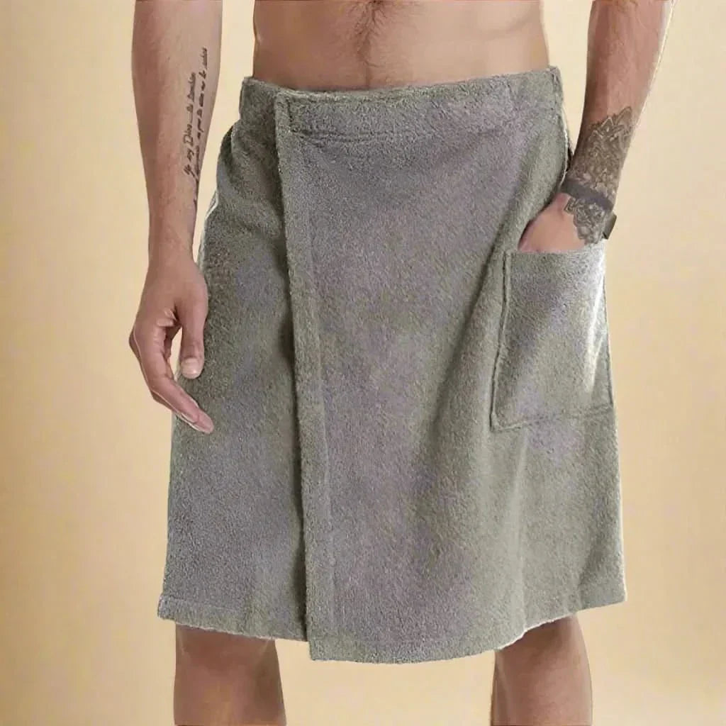 Toalla de baño portátil y suave para gimnasio y playa que se transforma en bata