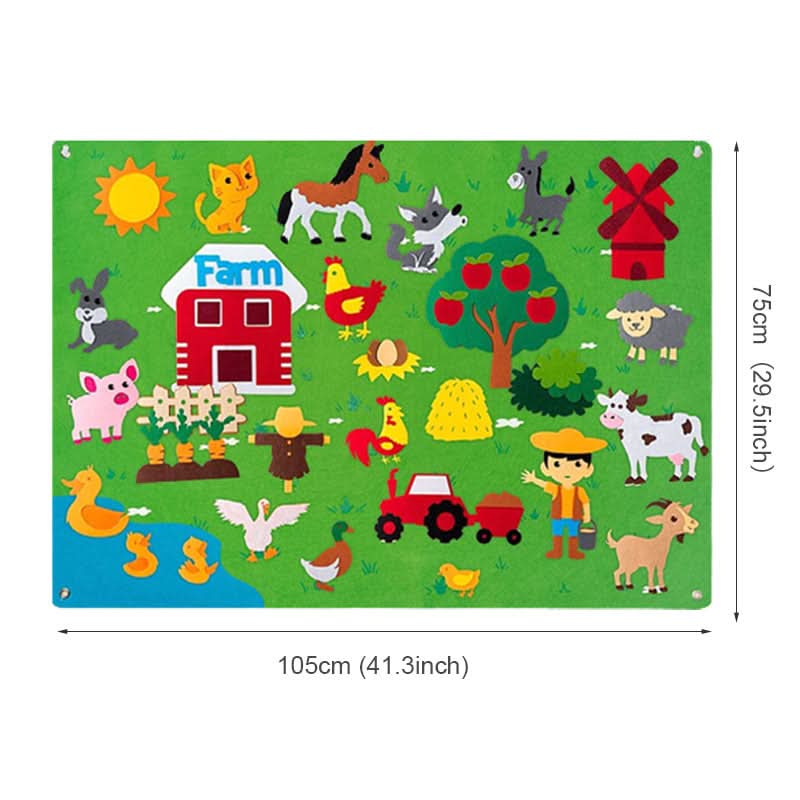 DreamFelt Playboard Juego Creativo de Fieltro para Niños para Despertar la Imaginación
